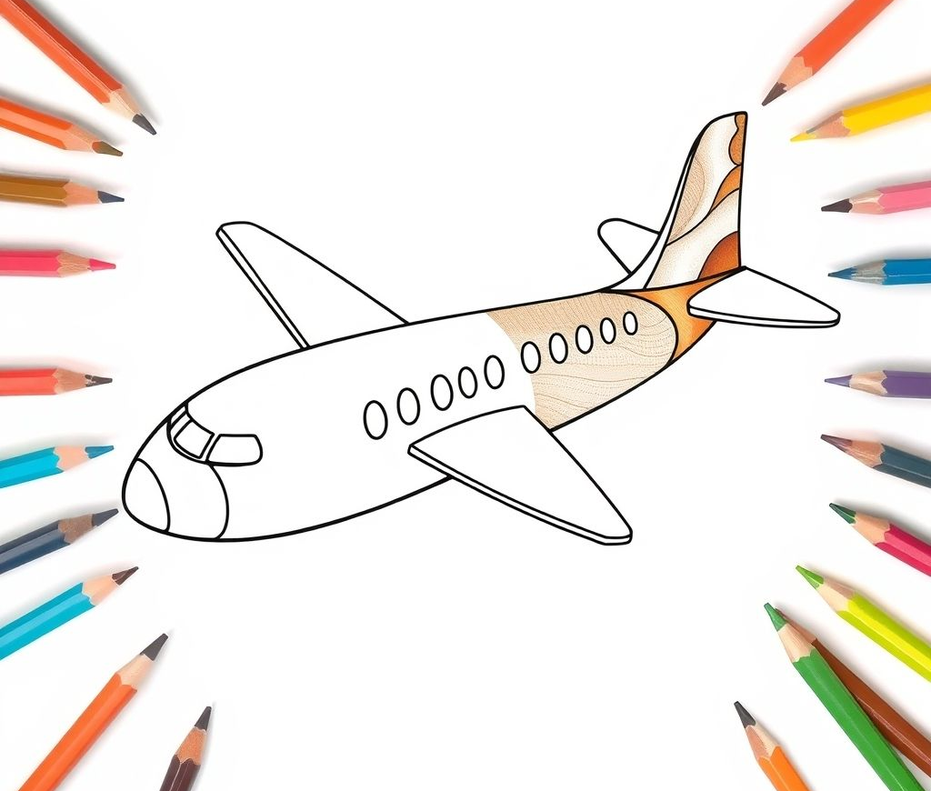 24 Free Airplane Coloring Pages – Download & Print