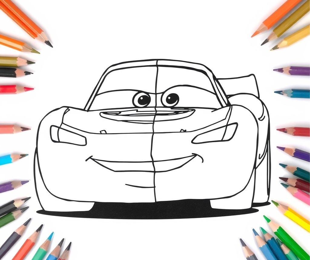 28 Free Cars Coloring Pages – Download & Print