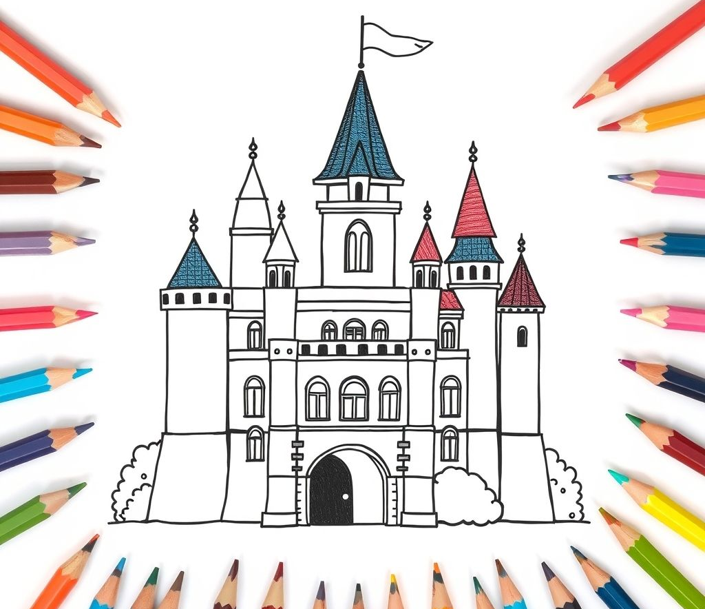 28+ Free Castle Coloring Pages – Download & Print