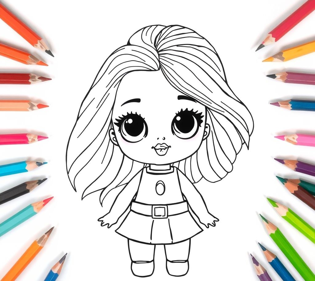 Free Printable Doll Coloring Pages