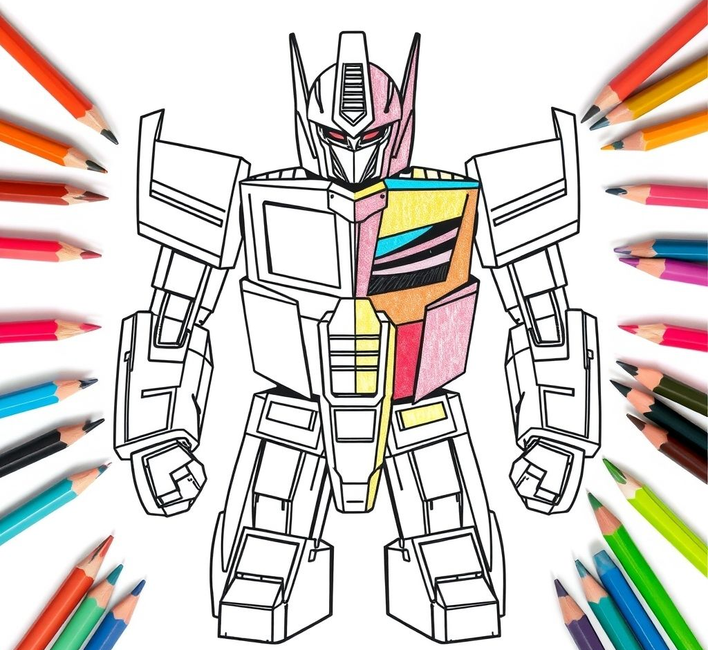 Optimus Prime Coloring Pages for Transformative Creativity