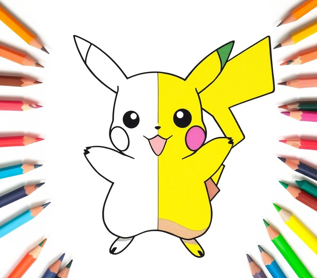 Best Pikachu Coloring Pages