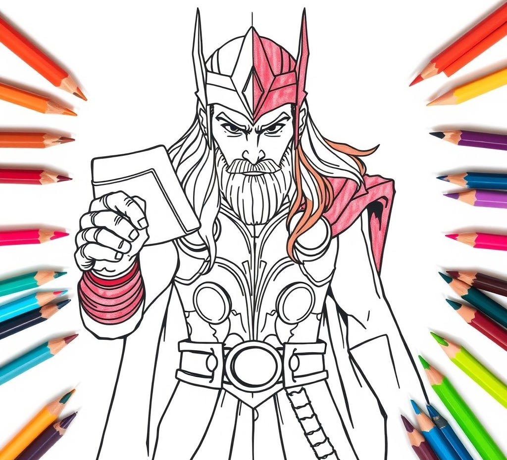 Thor Coloring Pages