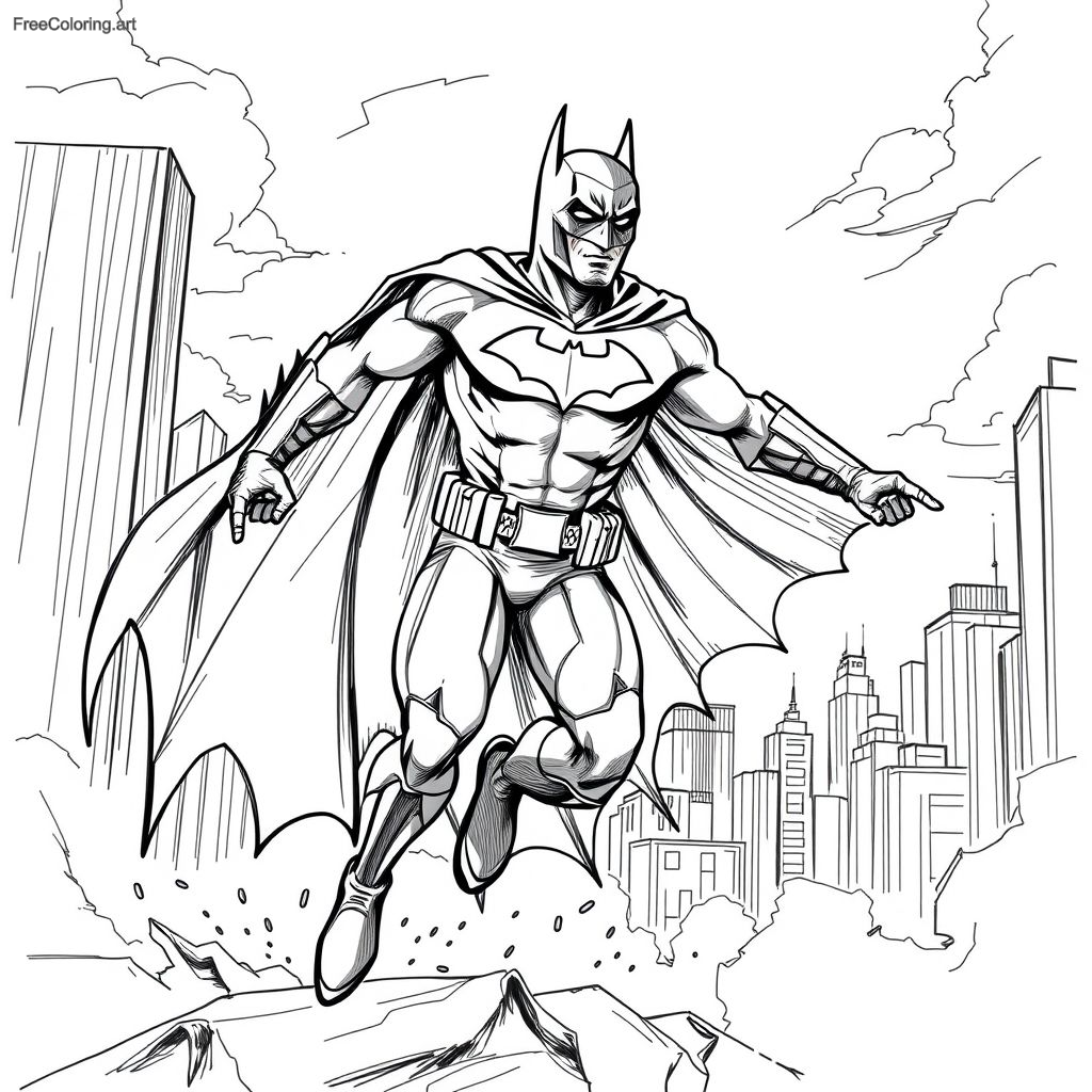 Batman In Dynamic Action