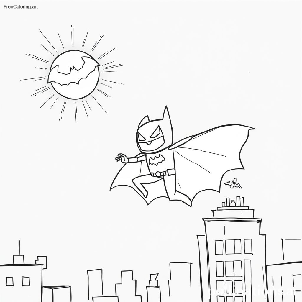 Batman With Bat Signal