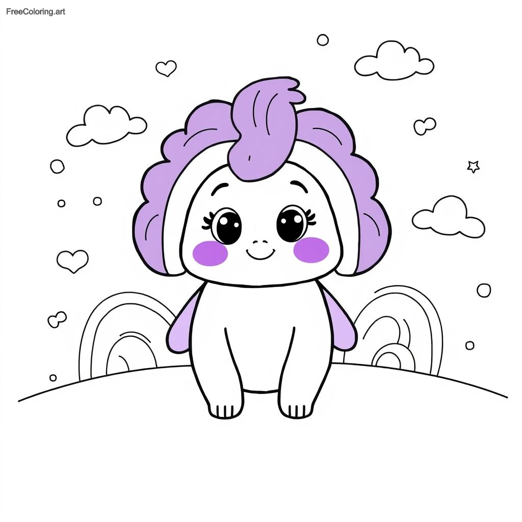 Purple Rainbow Friend