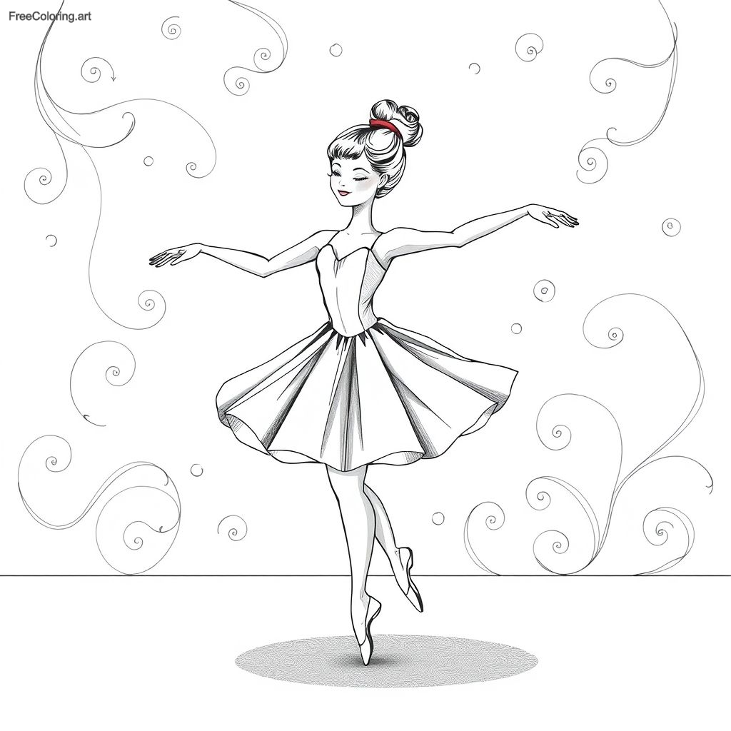 Ballerina Doll Dancing Gracefully