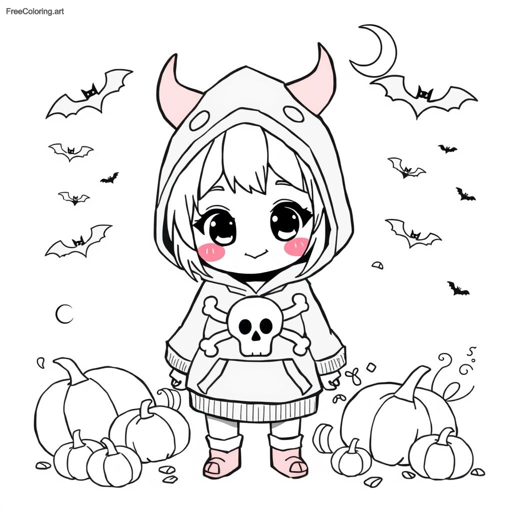 Kuromi In A Halloween Outfit