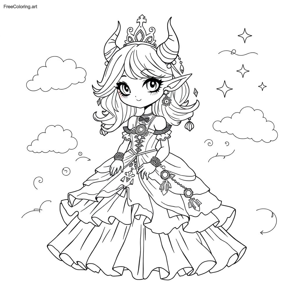 Kuromi In A Princess Dress