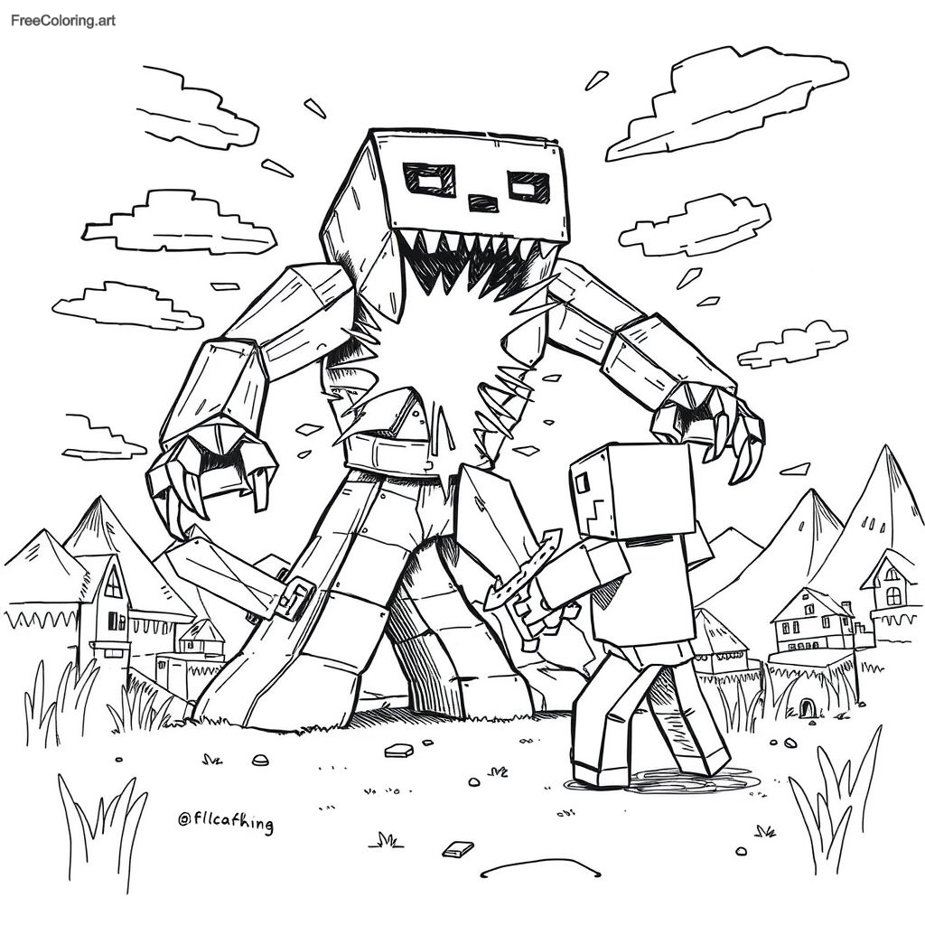 Minecraft Wither Attacking A Player