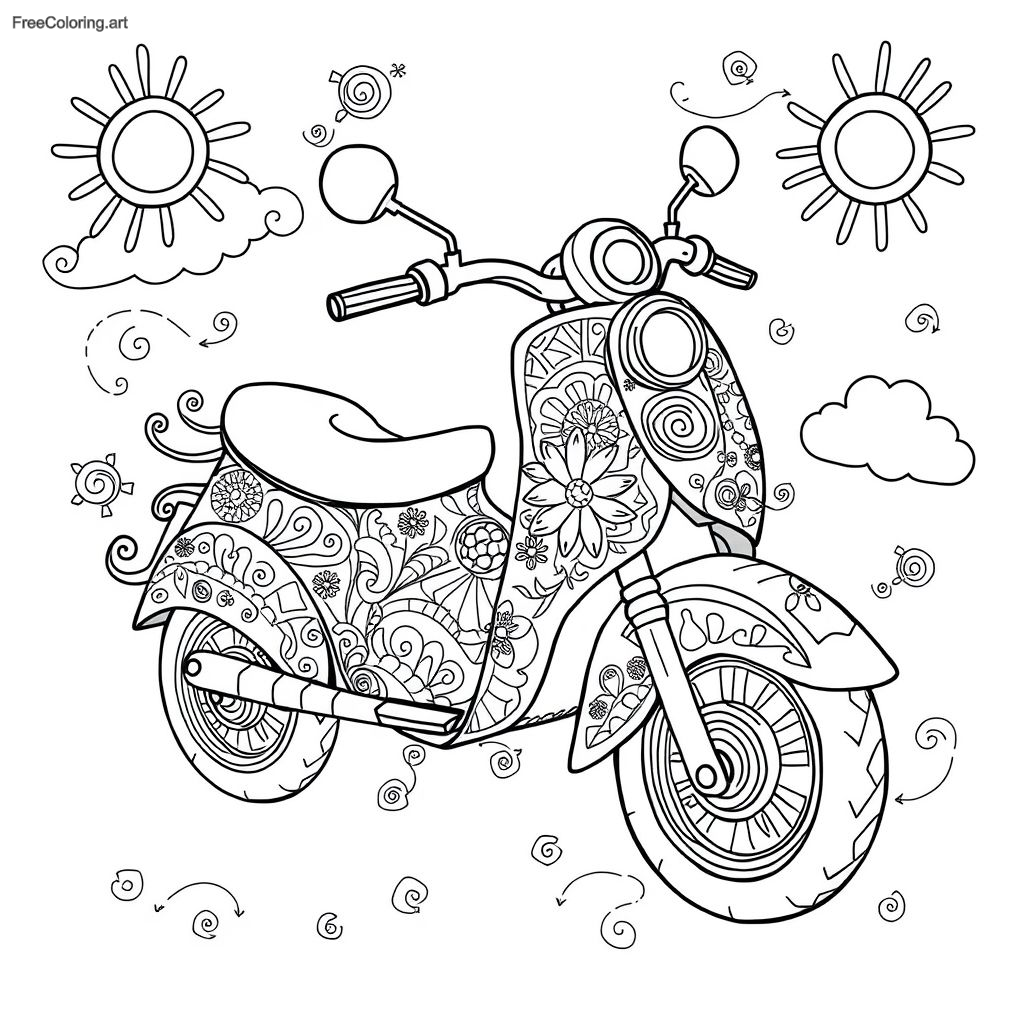 Coloriage de hachoir artistique