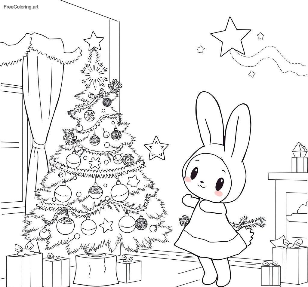 My Melody Decorating A Christmas Tree
