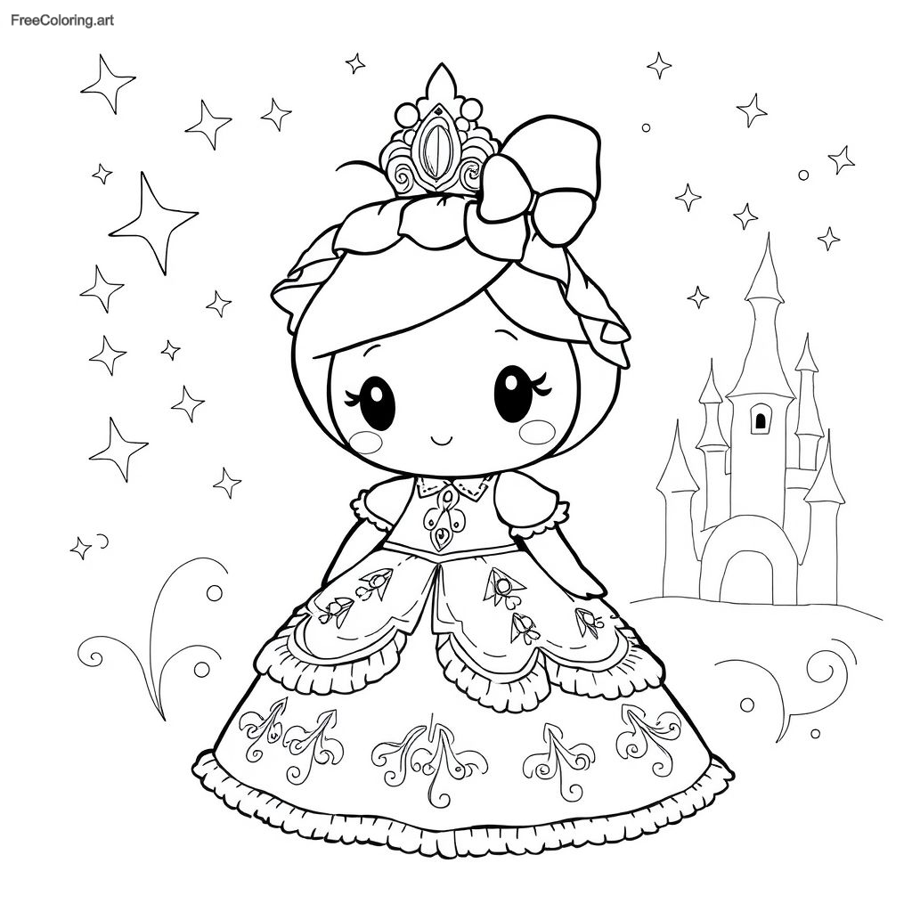 My Melody Wearing A Princess Dress