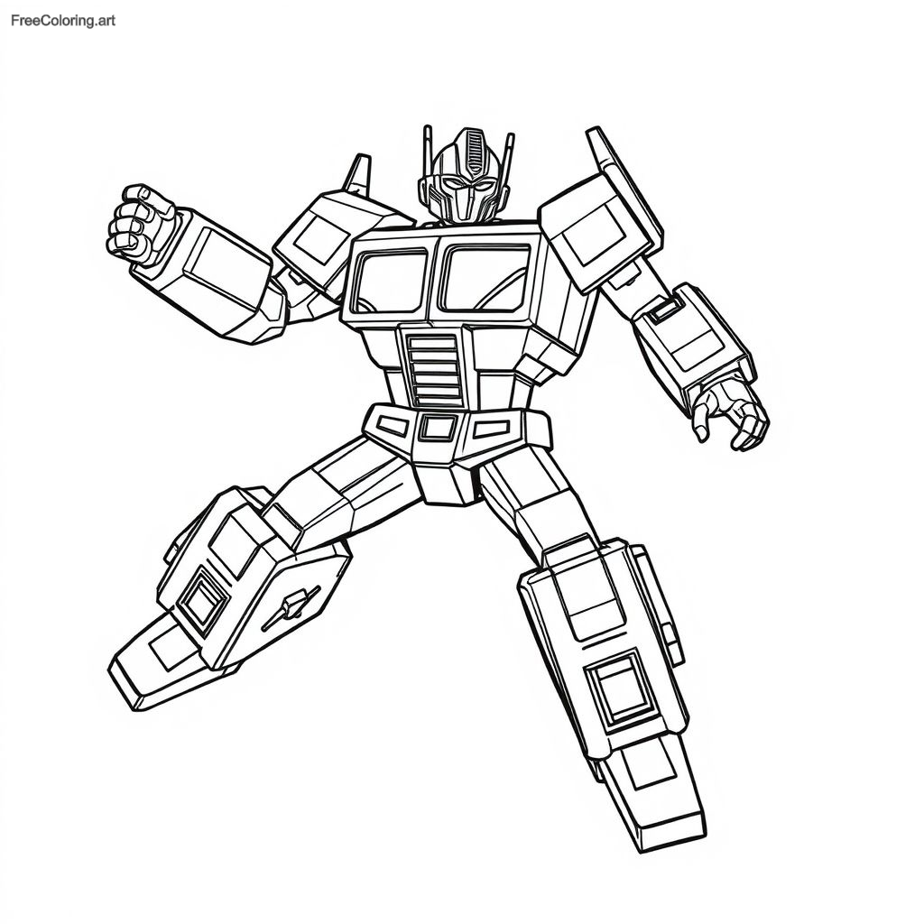 Optimus Prime Transforming Mid Air