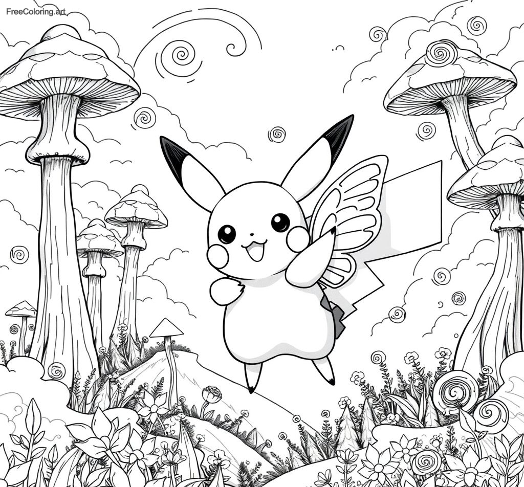 Pikachu With Butterfly Wings