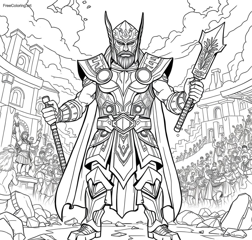 Thor en armure de gladiateur de Sakaar