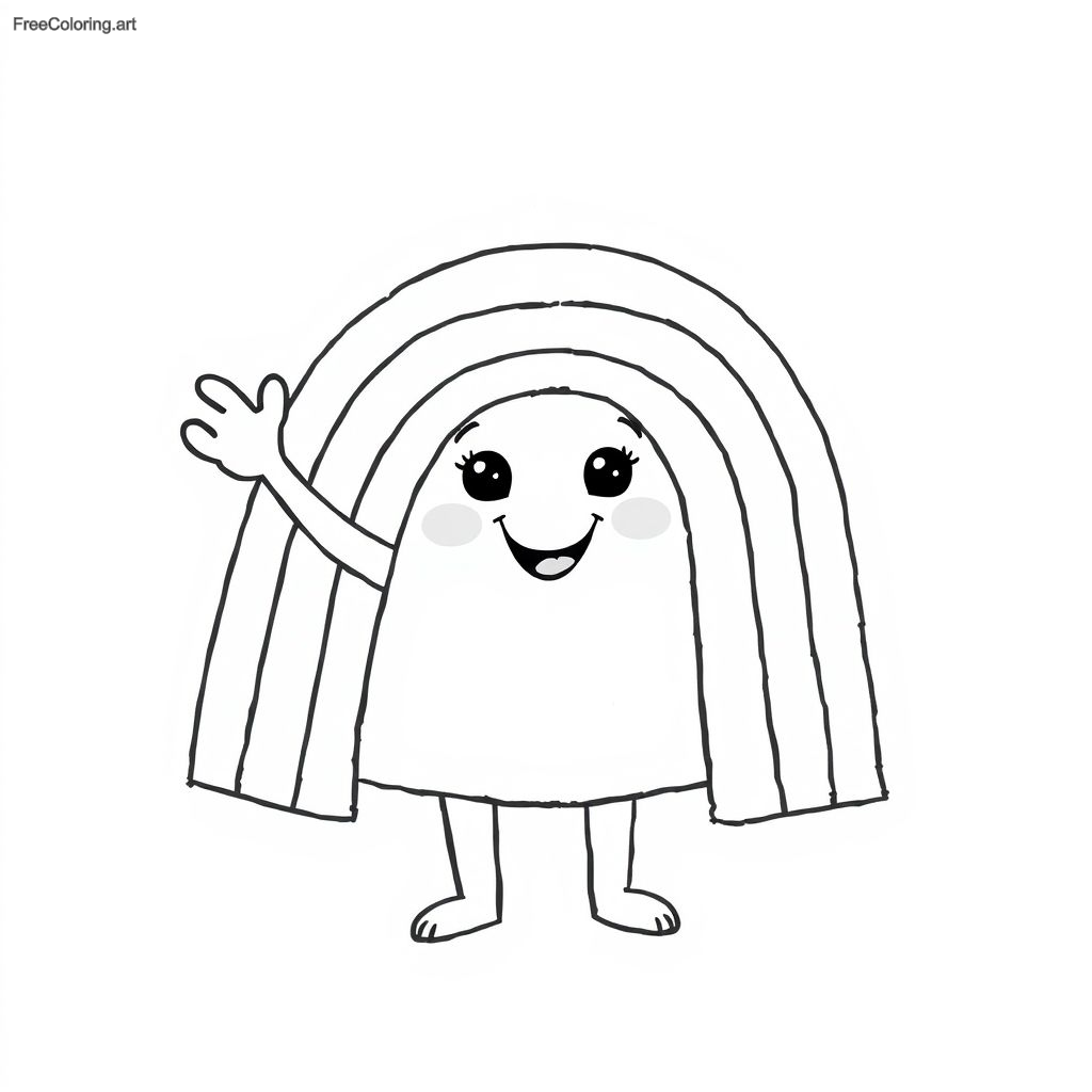 Waving And Smiling Blue Rainbow Friend Waving And Smiling Blue Rainbow Friend