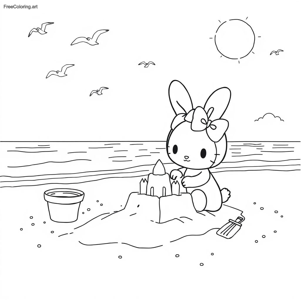 My Melody At The Beach Building A Sandcastle My Melody At The Beach Building A Sandcastle
