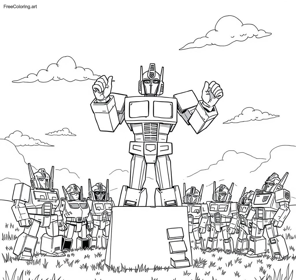 Optimus Prime Giving A Motivational Speech To The Autobots Optimus Prime Giving A Motivational Speech To The Autobots