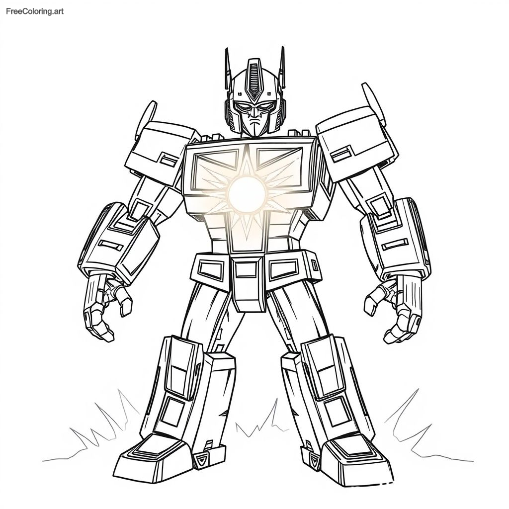 Optimus Prime With A Glowing Matrix Of Leadership Optimus Prime With A Glowing Matrix Of Leadership