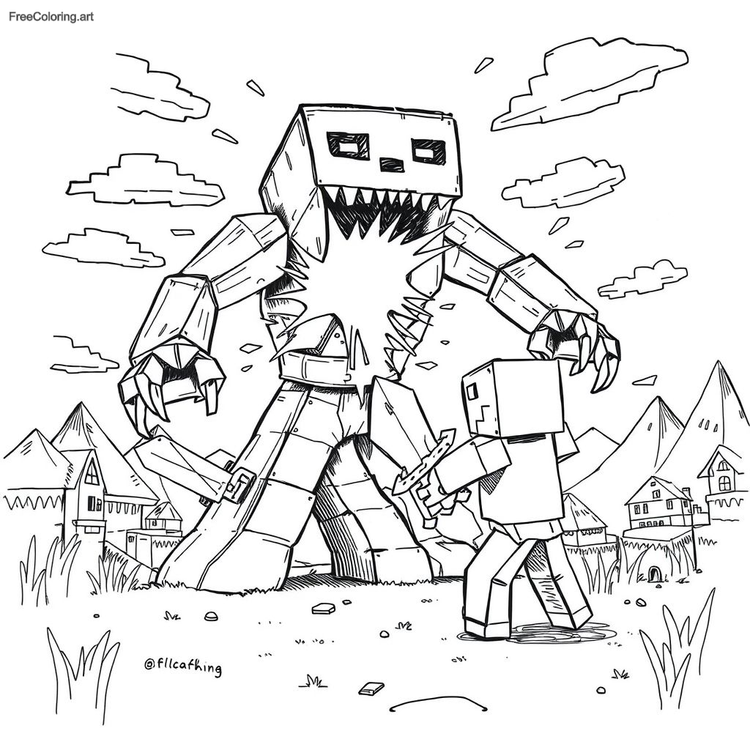 Free Minecraft Coloring Pages | Download, Print & Color